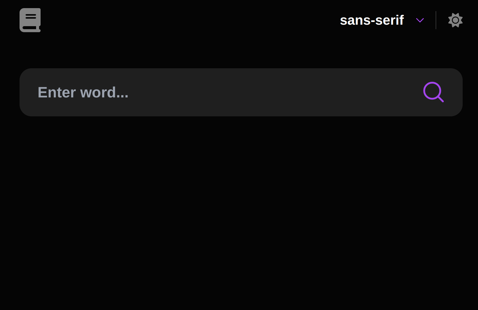 Dictionary App