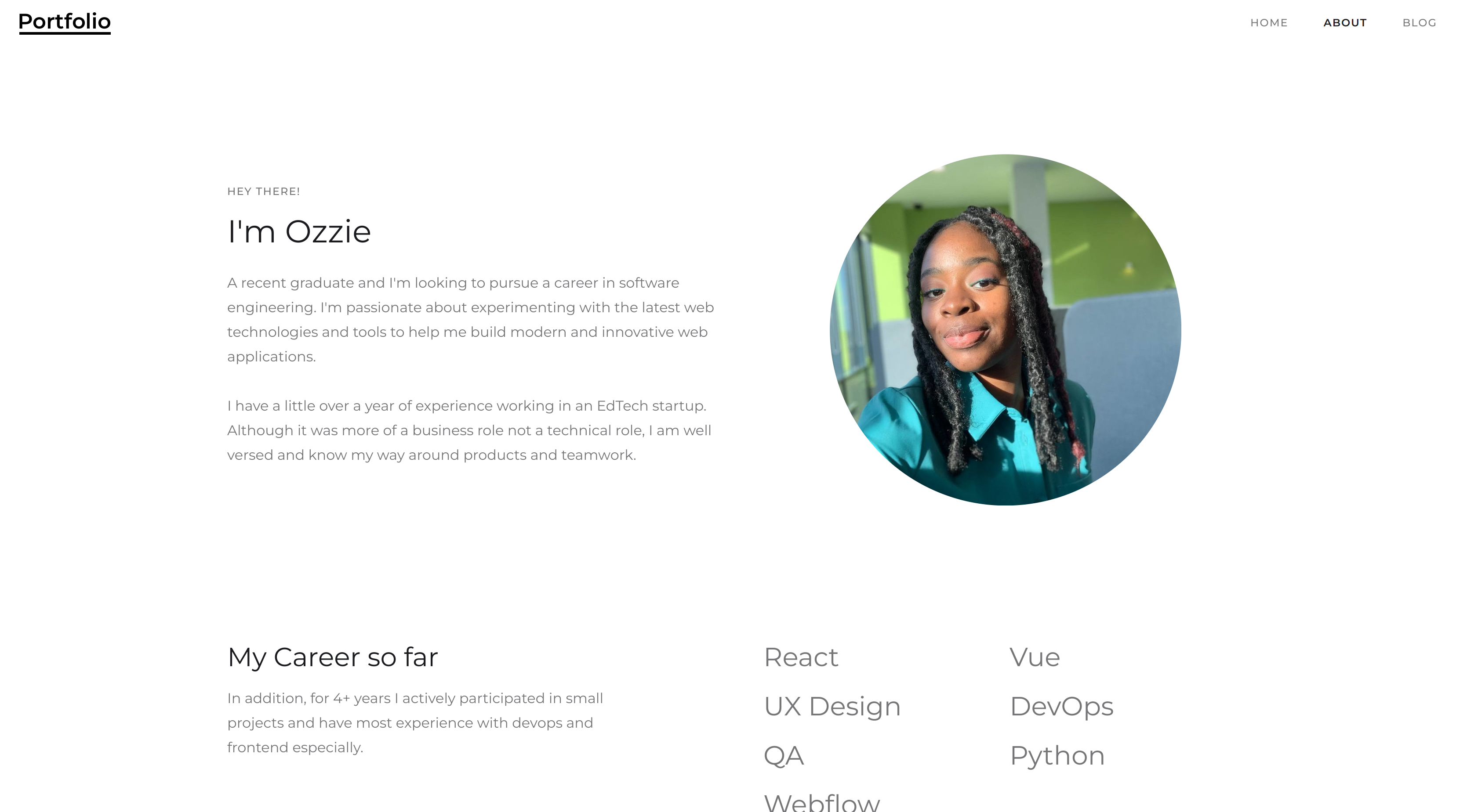 No-code Portfolio